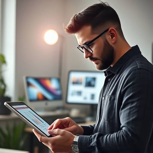 A designer working on a graphic design project using a tablet, representing the Graphic Design Fundamentals course